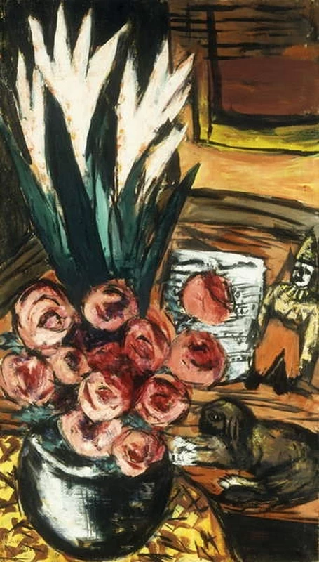 Natura morta con rose rosse e Butchy, 1942 - Merzbacher Kunststiftung, Küsnacht